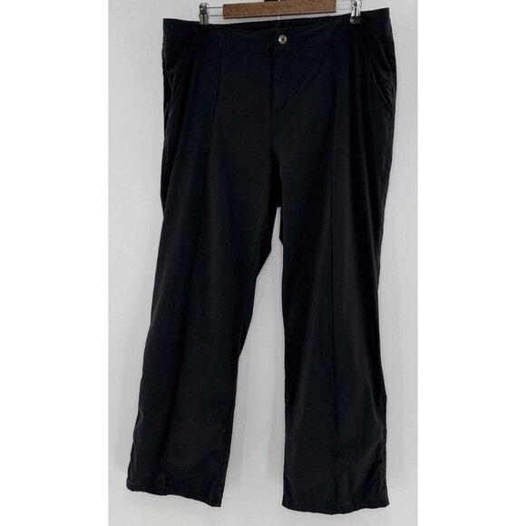 Royal Robbins Black Nylon Stretch Performance Pants‎ Sz 16 Lightweight Gorpcore - Picture 1 of 11